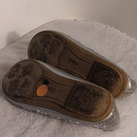 Link Comfort Silver Embellished Women's Flats - Picture 4 of 6